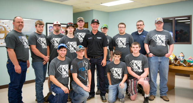 clint-bowyer with CTC students