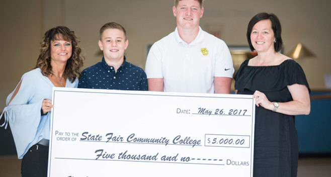 Kent Gwaltney Scholarship check