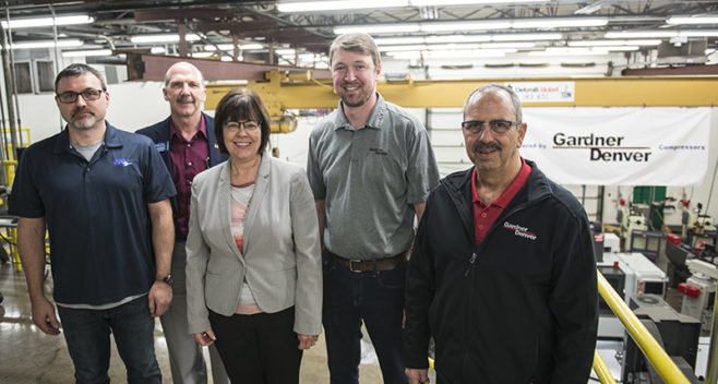 Gardner Denver donates air compressor